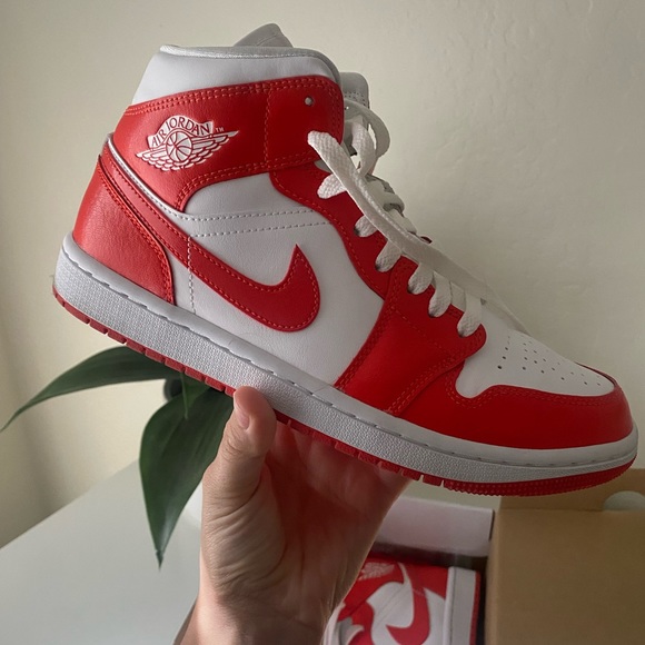 Habanero Red Nike Jordans - Picture 3 of 5